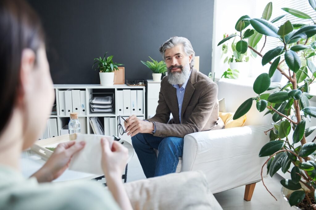 Psycologist Working with Patient